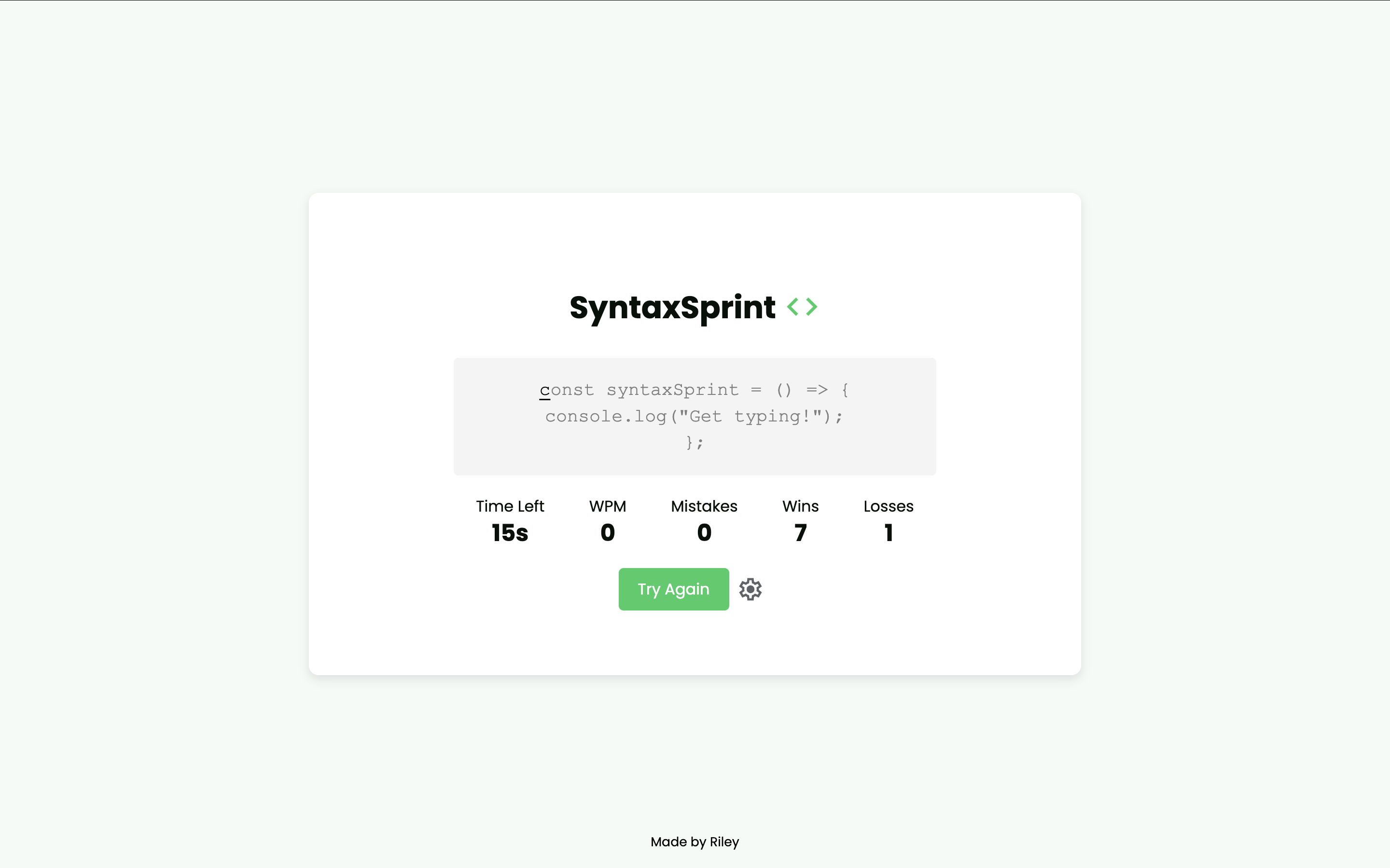 SyntaxSprint